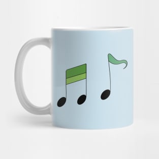 Synchronizing Music (Green) Mug